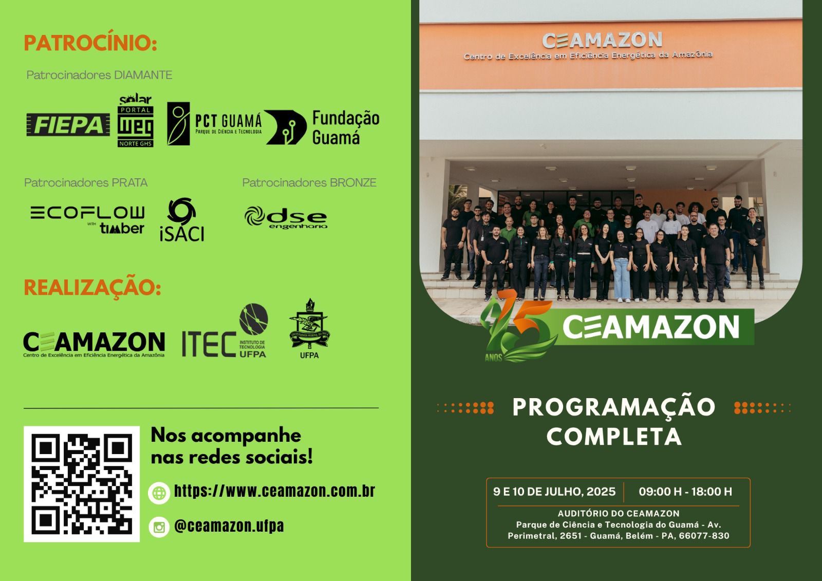 Imagem da notícia: Programação: Seminário 15 anos do CEAMAZON