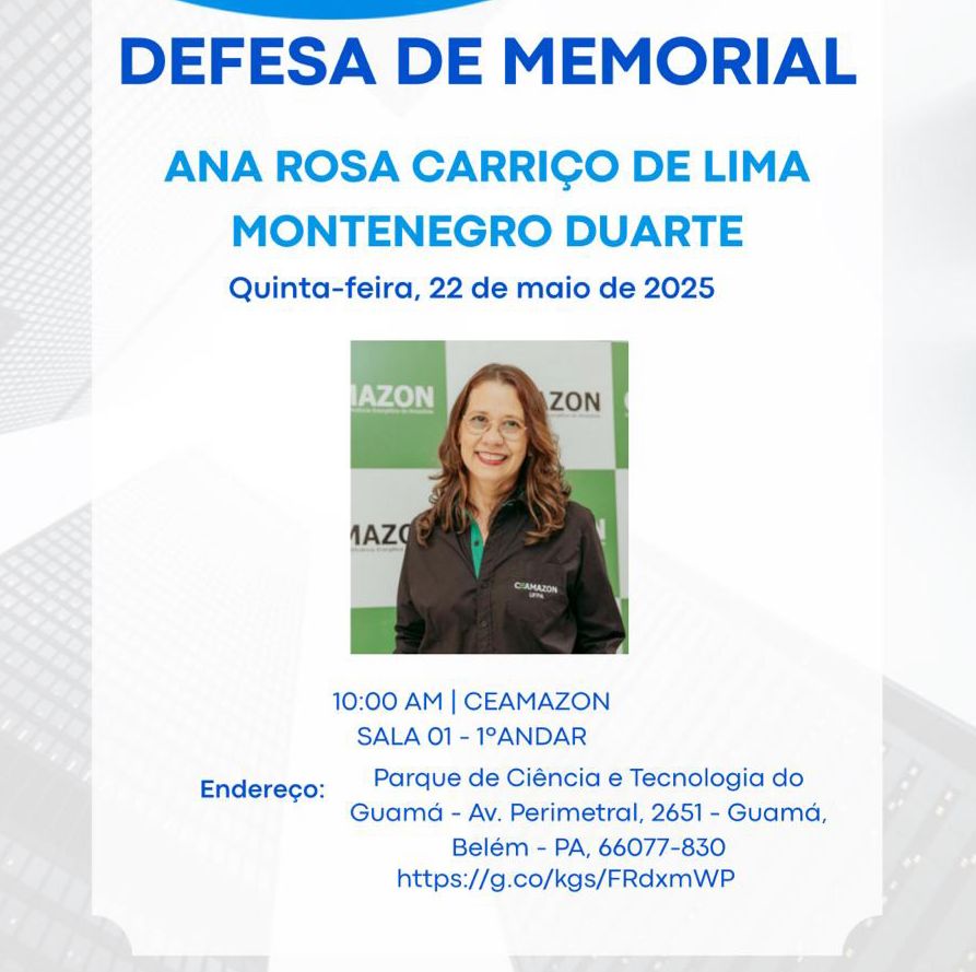 Imagem da notícia: | Defesa de Memorial 📚